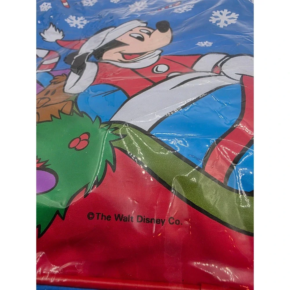 NEW Vtg Imaginings The Walt Disney Company Mickey Mouse Christmas Santa Bag /TT